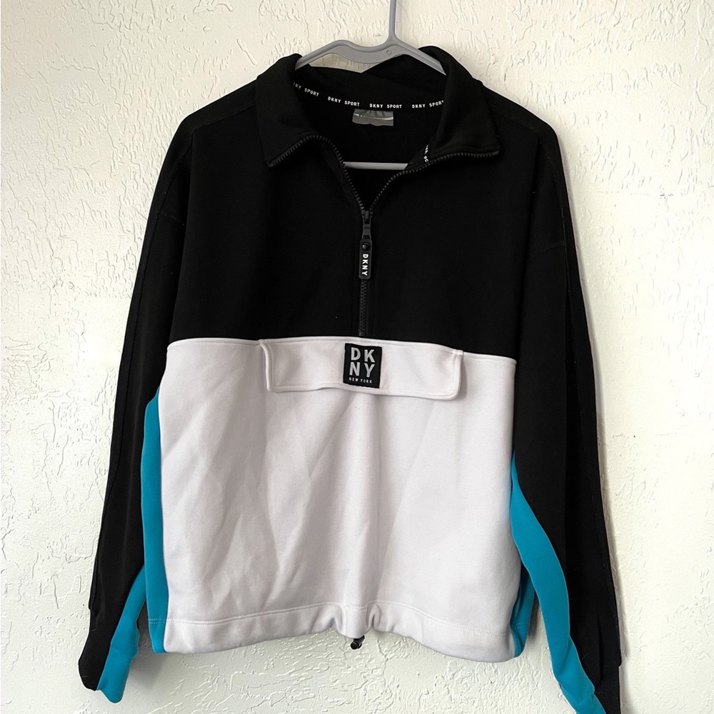 DKNY Half Zip Sport Pullover Streetwear Longsleeve Sweatshirt